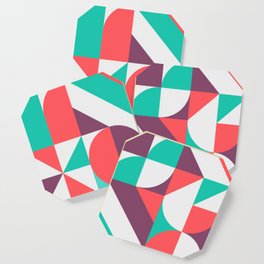 Abstract geometric pattern 187 Coaster