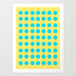 Blue Dot Art Print