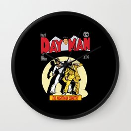 Dayman The Nightman Wall Clock