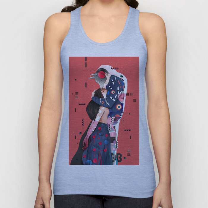 "LOVE" (Turn your head to the sky, we're burning in the heat below) Tank Top