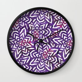 I don't need to improve - Purple and pink Wall Clock