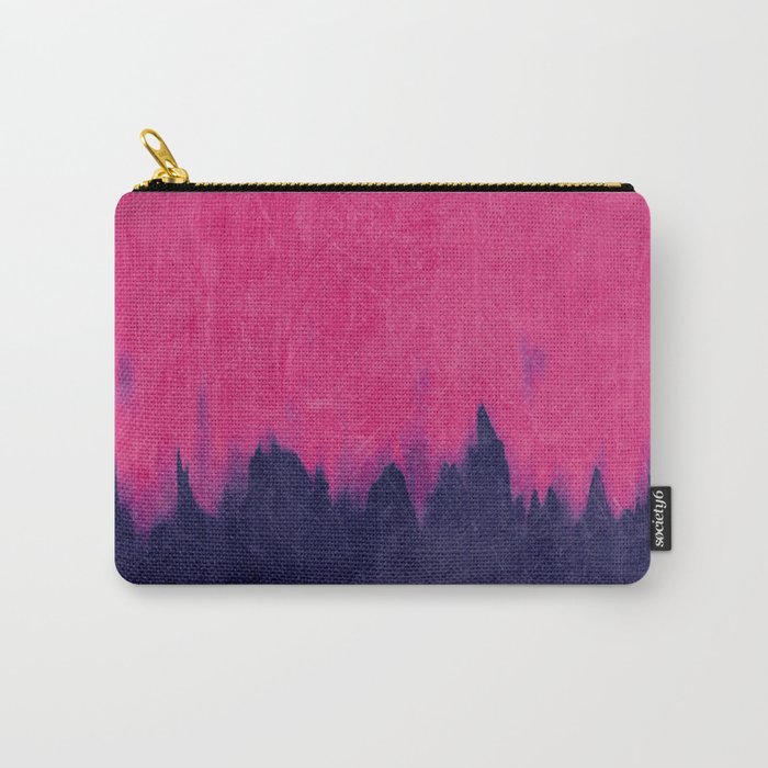 Pink and Purple Smear Carry-All Pouch