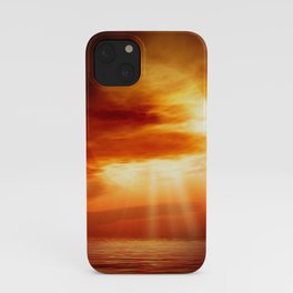sunrise in the sea iPhone Case