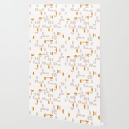 Mid Century Modern organic geometric snow pattern 7 Wallpaper