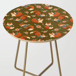 Cozy Foxes (Dark Colour) Side Table