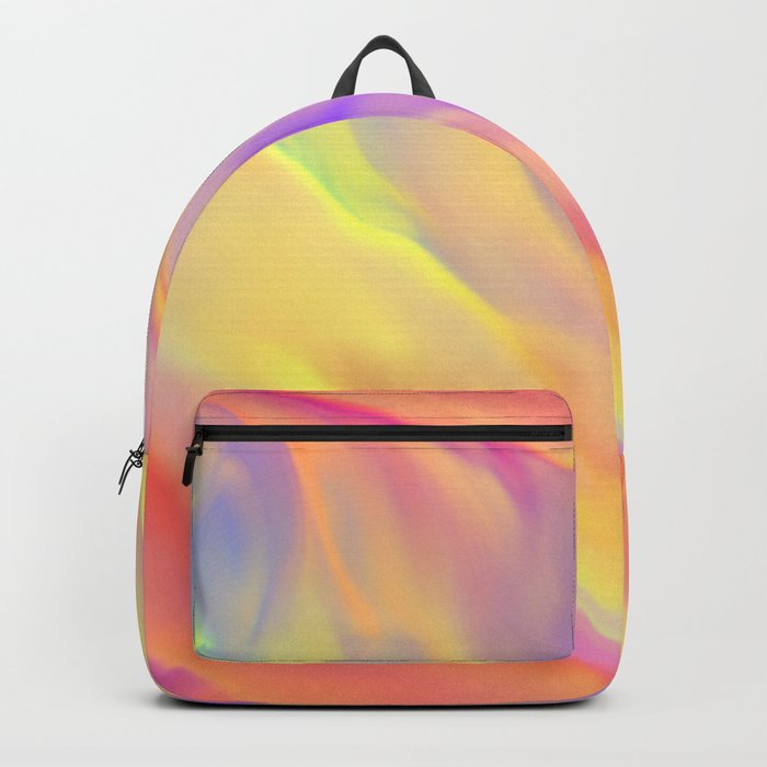 Neon Flow Nebula #9: orange Backpack