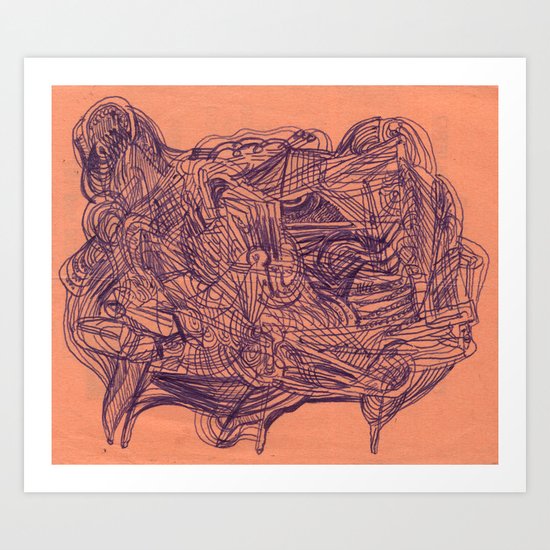 in summary, bovine configuration Art Print