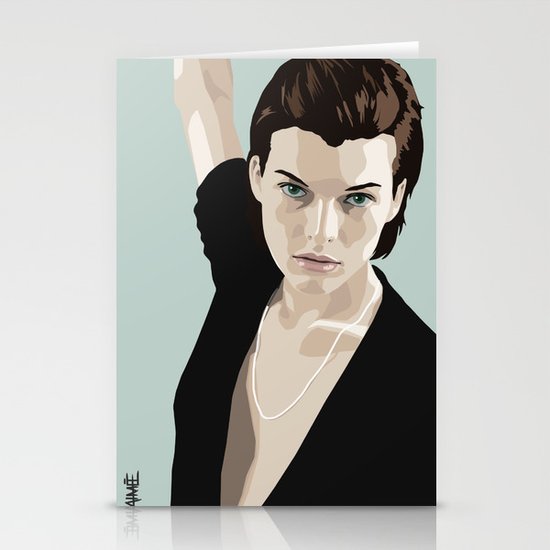 Milla Jovovich Stationery Cards