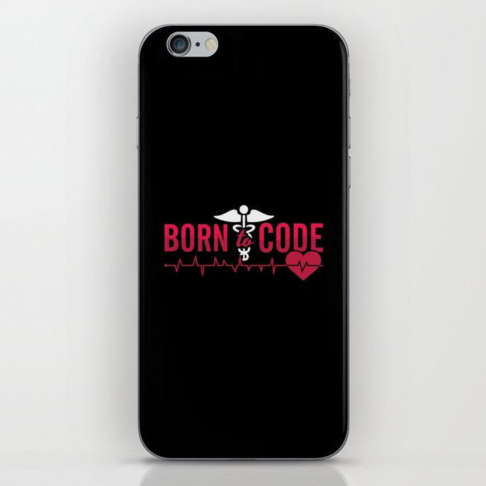 Born To Code Medical Coder ICD Coding Programmer iPhone Skin