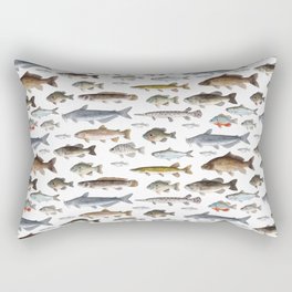 A Few Freshwater Fish Rectangular Pillow