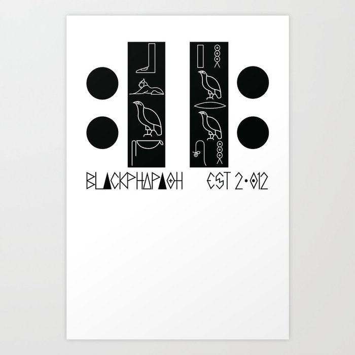 blk logo Art Print
