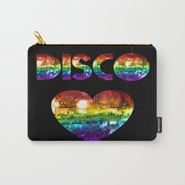 Rainbow Disco Love Carry-All Pouch