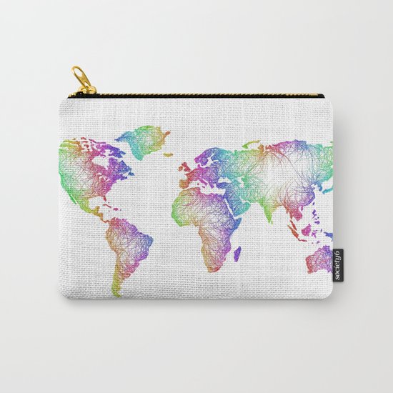 World map Carry-All Pouch