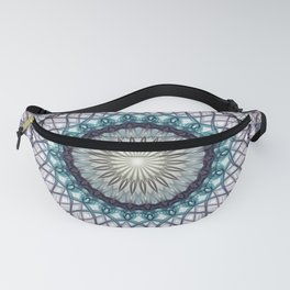 Ocean blue and green mandala Fanny Pack