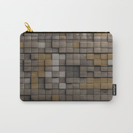 Wood pattern Carry-All Pouch