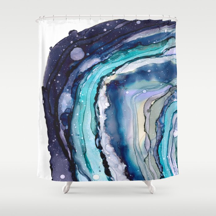 Geode Art Shower Curtain By Paintingsbyagnes Society6