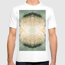 Symmetrical kaleidoscope surreal of gours calcite formation rimestone T-shirt