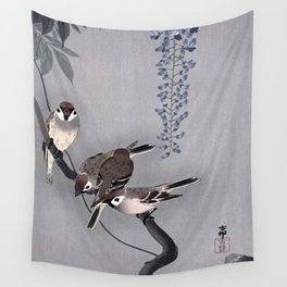 Wisteria Songbirds Wall Tapestry