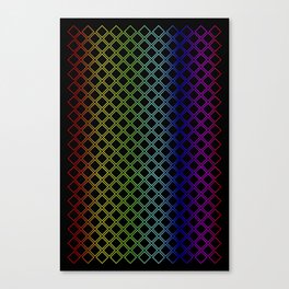 Rainbow Squarity Canvas Print