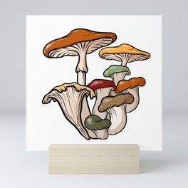 Late Summer (Lammas) Mushrooms Mini Art Print