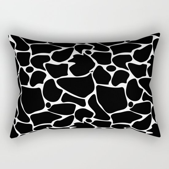 Black and white abstract pattern . Rectangular Pillow