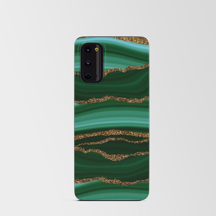 Dark Mystic Green Marble Mermaid Ocean Waves Android Card Case