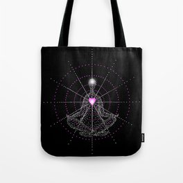 Aligning the mind with the Heart Tote Bag