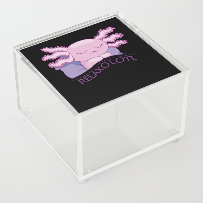 Relaxolotl Axolotl Lovers, Cute Animals Relax Acrylic Box