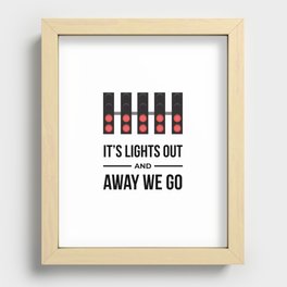 It's Lights Out And Away We Go Recessed Framed Print