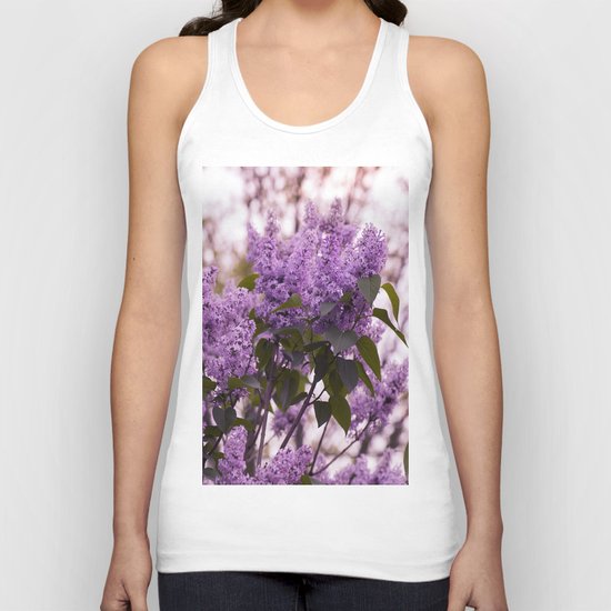 Purple lilacs Unisex Tank Top