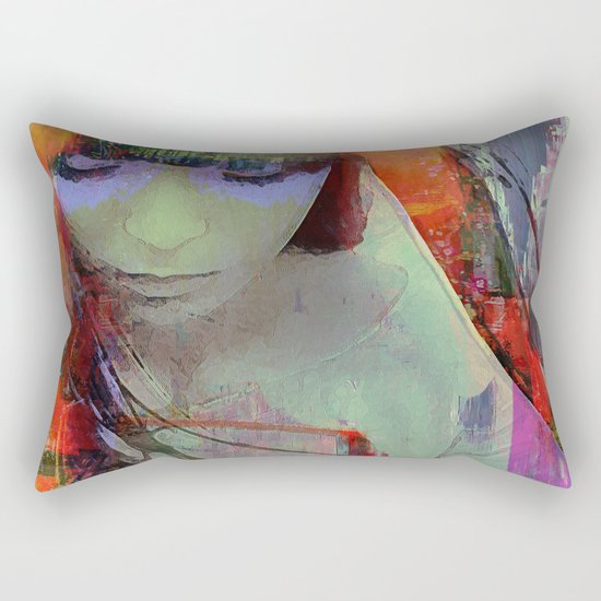 Touch right in the heart by your love Rectangular Pillow
