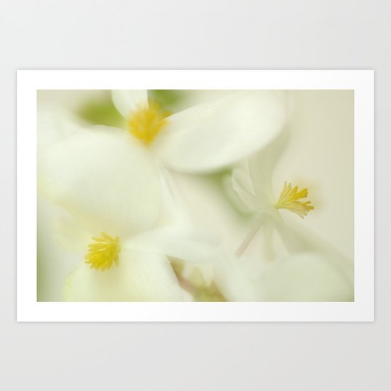 the dance of the flowers Art Print