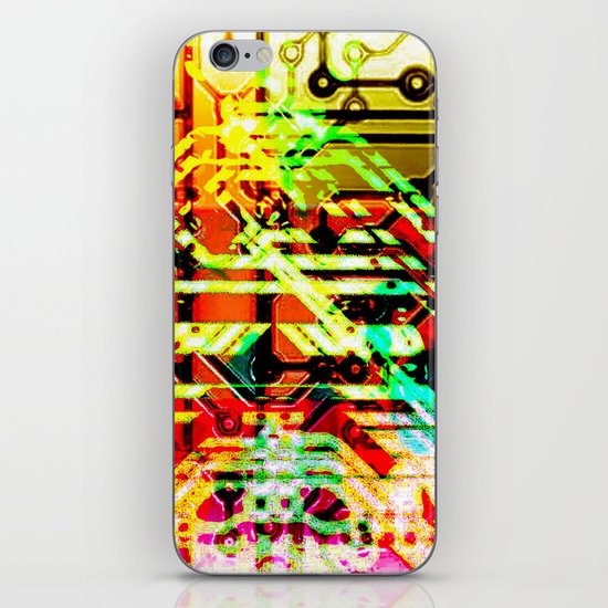 Color circuit iPhone & iPod Skin