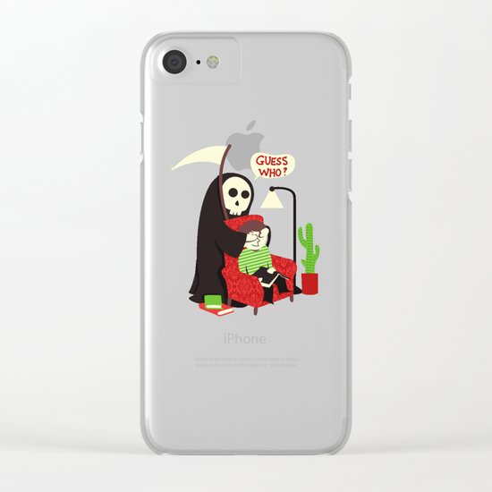 Guess Who Clear iPhone Case