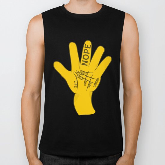 Palmistry Nope Biker Tank