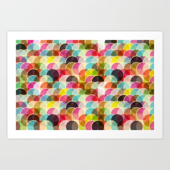 Circle Colorful Art Print