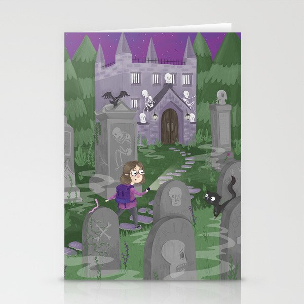 Exploring the Graveyard Stationery Cards