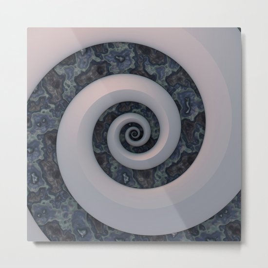 Curl & Swirl Metal Print