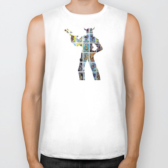 Cut StarWars Collage 10 Biker Tank