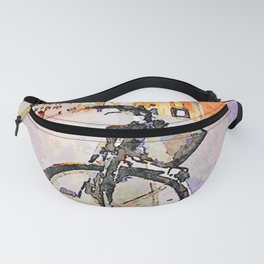 Teramo: parked bicycle along the course Fanny Pack