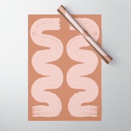 Flowing Wavy Lines Wrapping Paper
