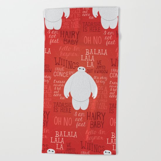 Hello, I'm Baymax Beach Towel