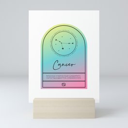 Cancer Zodiac | Gradient Arch Mini Art Print