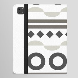 Patterned shape line collection 4 iPad Folio Case