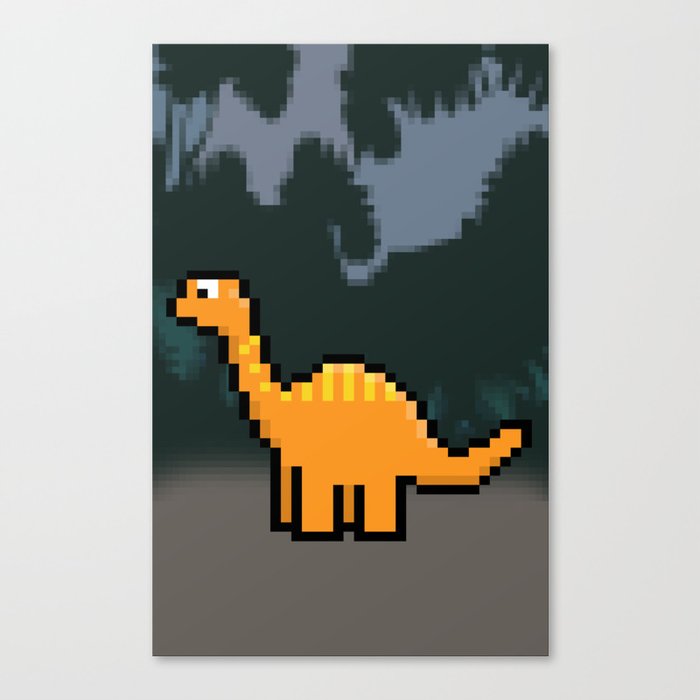 Little Dinosaur Canvas Print
