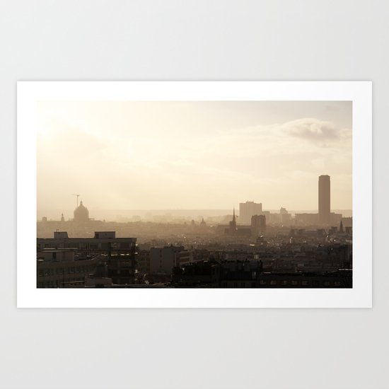 Paris shines through Art Print