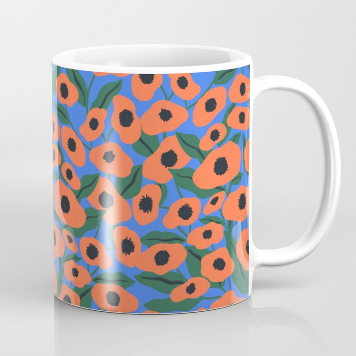 Red Poppy Garden Coffee Mug