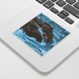 Sea Palms and Waves Sticker