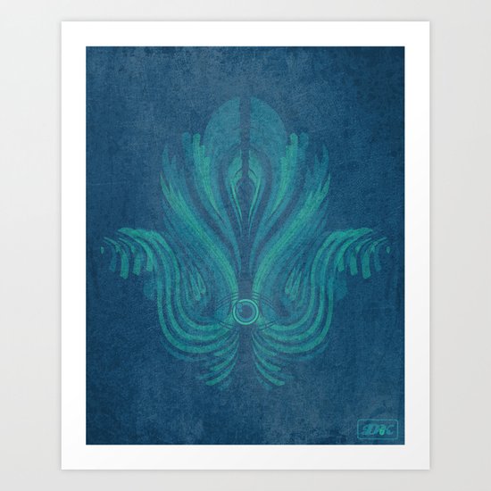 The Watcher's Hamsa Art Print