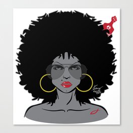Afro Chic Canvas Print